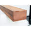 Cheminée suspendue rustique en bois massif de 183 cm (72 pouces) pour la décoration intérieure, support invisible, charge statique de 50 kg et allure élégante et sophistiquée.