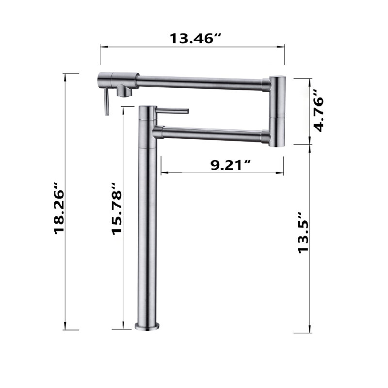 SOUEEUM Kitchen Faucet, Silver