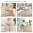  45" U-Shaped Pillow Bean Bag Chair For Adults And Kids Beanbag Chair With Washable Cover Beige-1256839952
