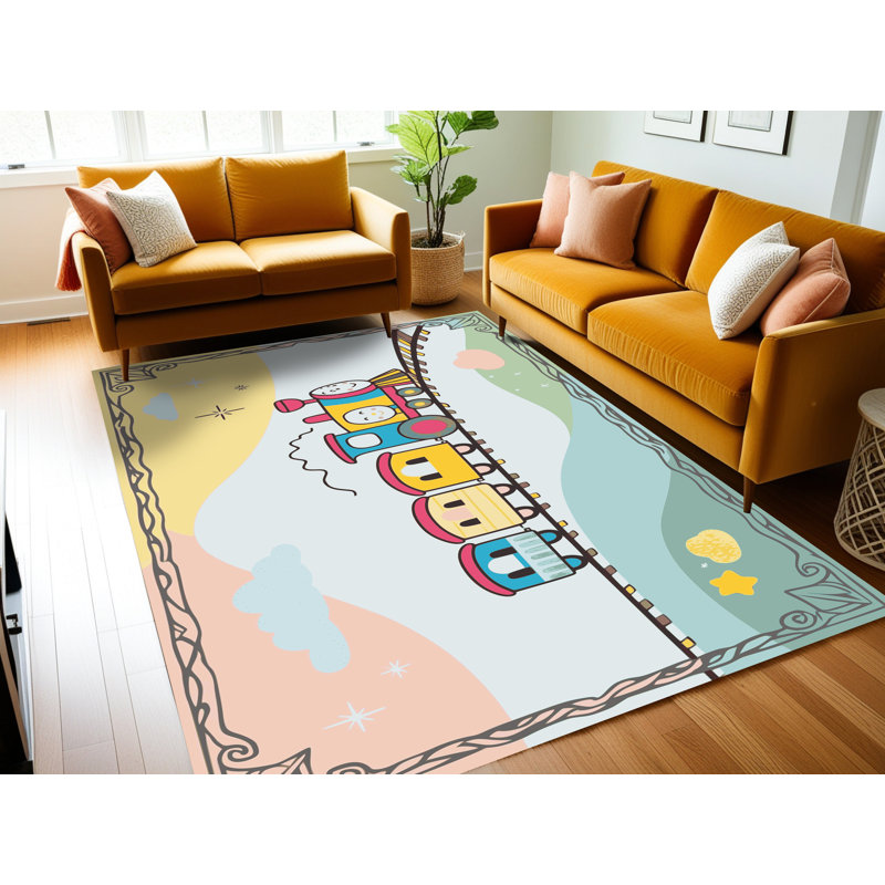 Tapis pour enfants East Urban Home, Rectangulaire 3 pi x 5 pi