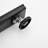 24 In.  Linear Grid Shower Drain With Leveling Feet And Flange In Matte Black
