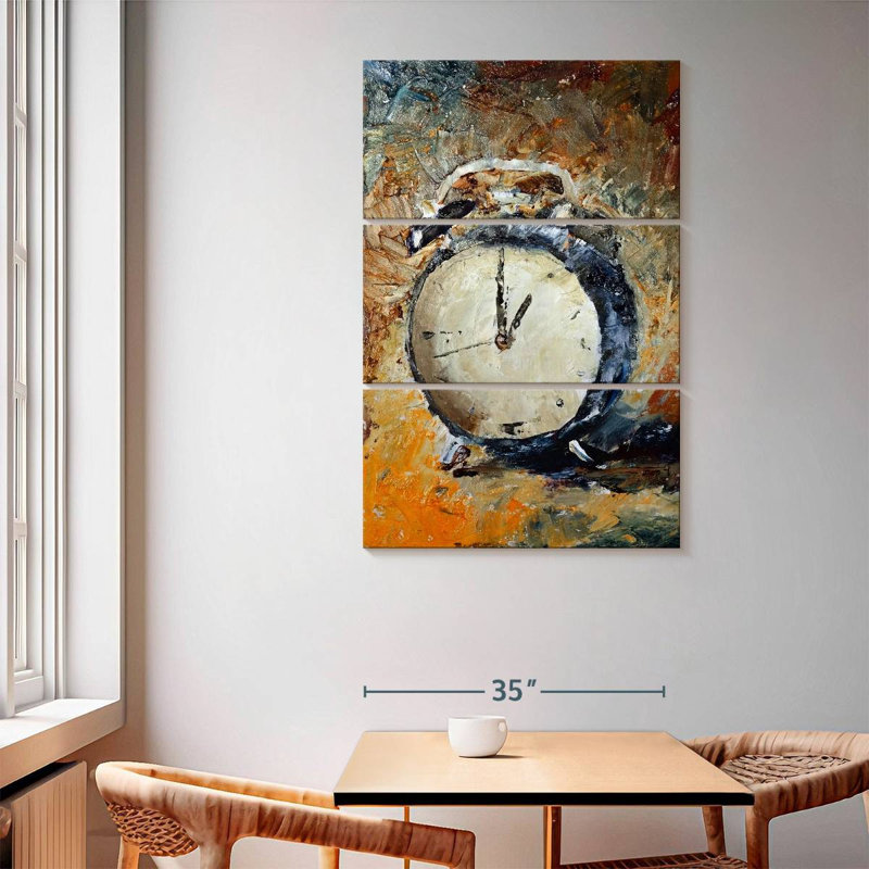 Kerner Abstract Clock, 65" H x 42" W
