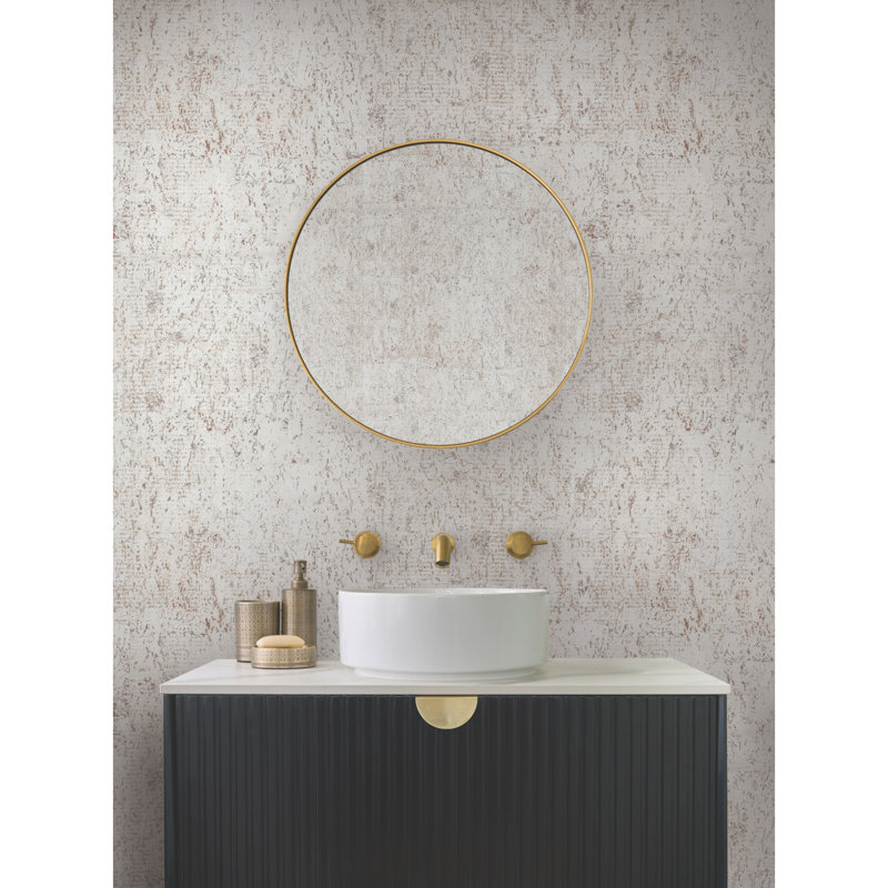 Candice Olson II Abstract Metallic Wallpaper Roll, White / Silver Metallic