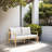Zaryna Solid Acacia Wood Patio Loveseat