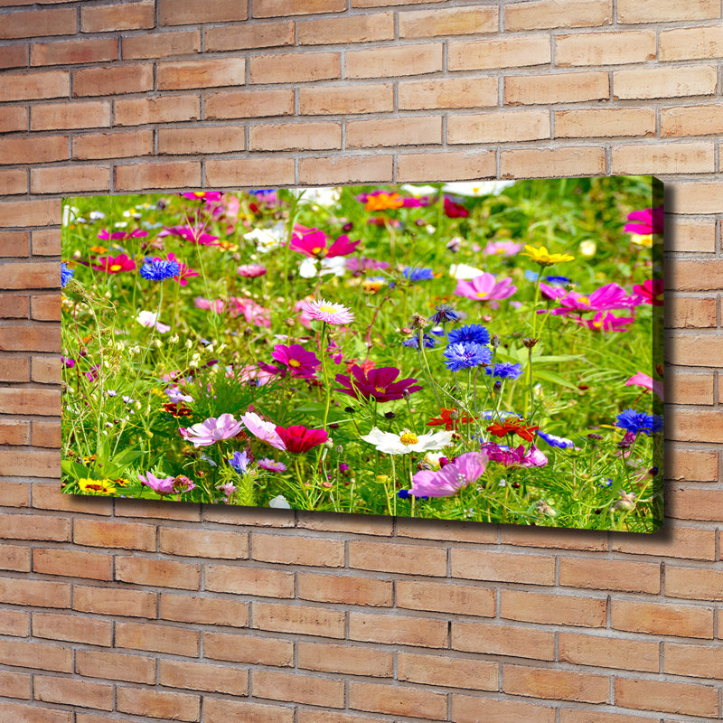Field Flowers - Wrapped Canvas Print