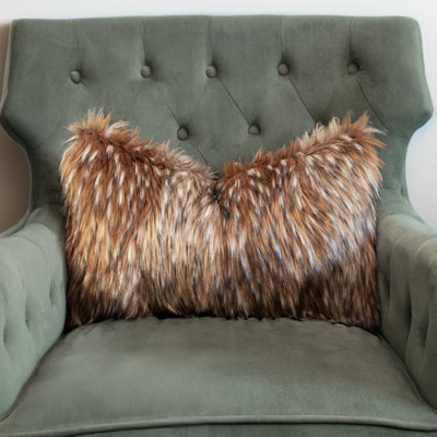 Ensemble de coussins décoratifs en fausse fourrure Thomas Collection® Timberolf