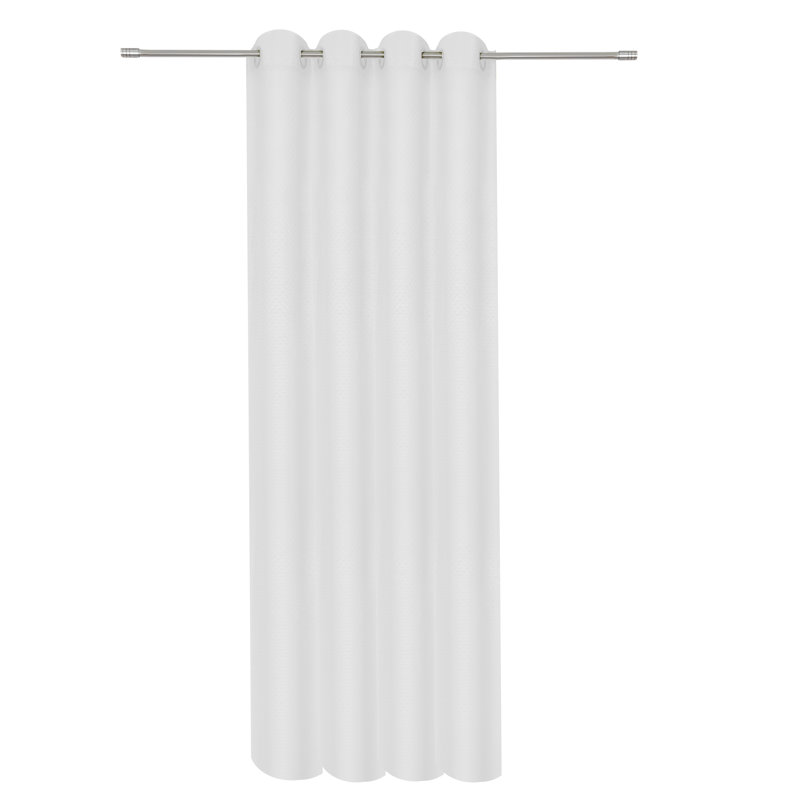 Gardine Dot mit Schlaufen (1 Stück), transparent, White