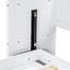 Lit escamotable simple TG avec bureau, lumière à DEL et station de charge USB, blanc