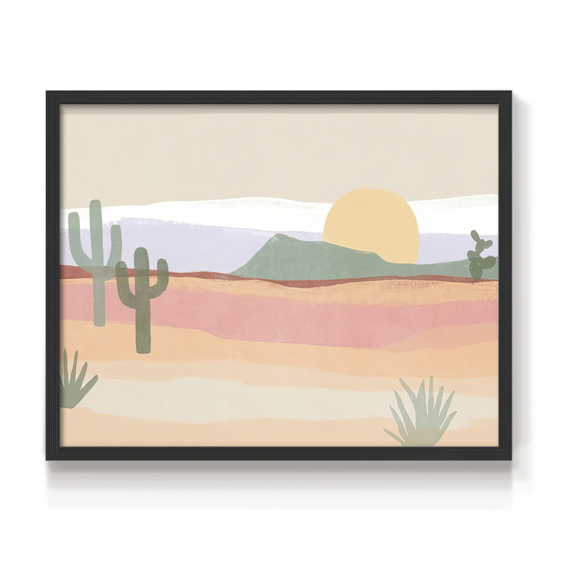 Cactus Plateau I - Reproduction encadrée - Restickable