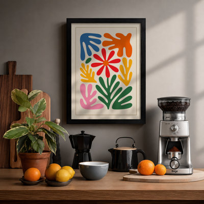 Colourful Garden Boho - Framed Print