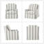 Fauteuil à bascule pivotant en polyester 29,5 po Wimberly-101785613
