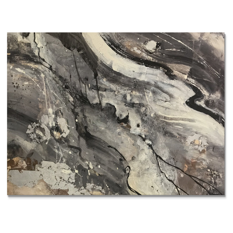 «Fire and Ice Minerals II», reproduction d'art sur toile tendue, H 12 po x l 20 po x p 1 po