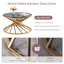 Retro Luxury Round Stainless Steel Coffee Table Set With Side Table-332187824