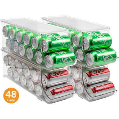 Demeyer Sorbus Soda Can Organizer with Lids 4 Pack