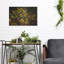 «Sunflowers With Two Crimson Vases» par Christopher Pierce, art mural en métal-1972685883