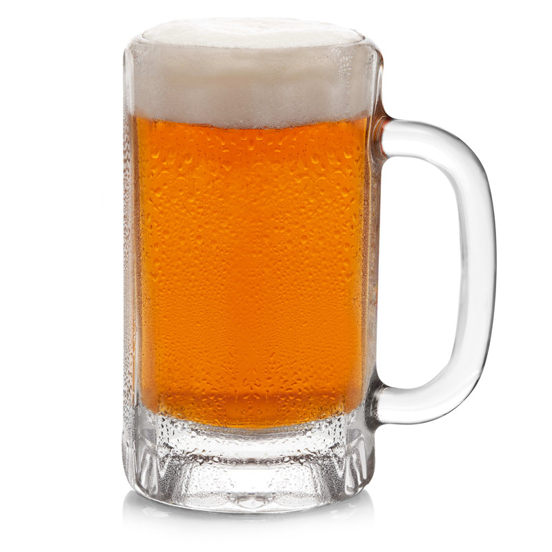 Libbey Heidelberg Glass Beer Mugs, 16 oz.