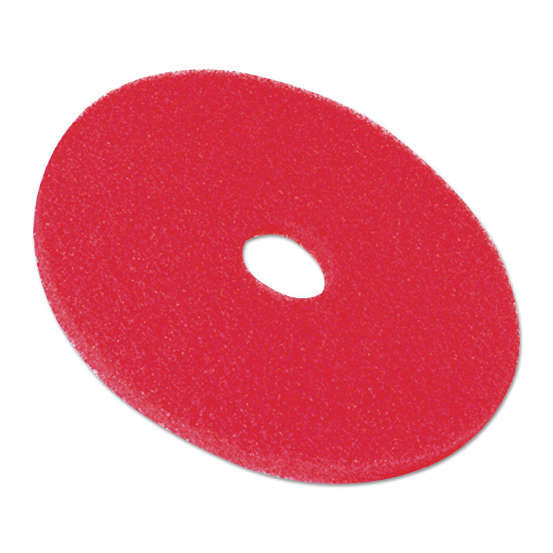 3M Buffer Pad, 12", Red, 5 Pads/Carton, 20"