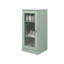 Armoire de salle de bain 100% bois massif 16,5 po avec porte en verre transparent et tablettes réglables-1440209892