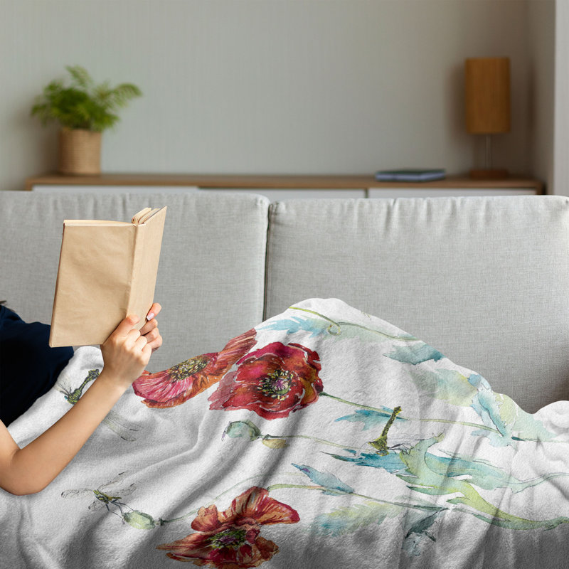 Hand Woven Throw Blanket, 70" x 90"