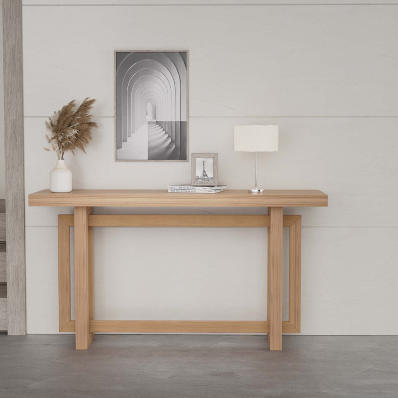 59.05Inch MDF Console Table Narrow Entryway Table