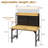 48" Heavy Duty Workbench with Wheels, Adjustable Workbench with Pegboard and AC/USB Outlet 