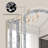 Modern Trifold Mirror With Crushed Diamond Inlay, 32" X 24" Silver Vanity Mirror For Bedroom, Bathroom, Glam Mirrors For Wall Decor Entryway Fireplace Mantel-821791850