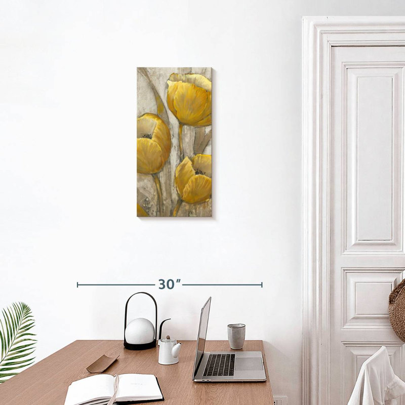 Ochre Tulips I, 24" H x 12" W