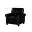 Chaise de salon simple avec pieds en bois-882221316