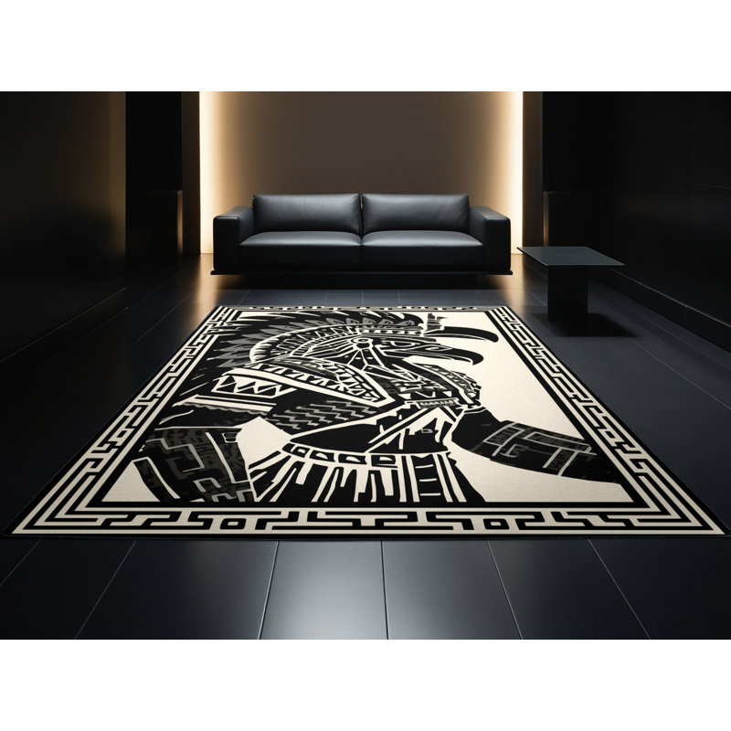Tapis lavable à la machine Bedford Aztec Eagle Warrior Global, 3 X 5