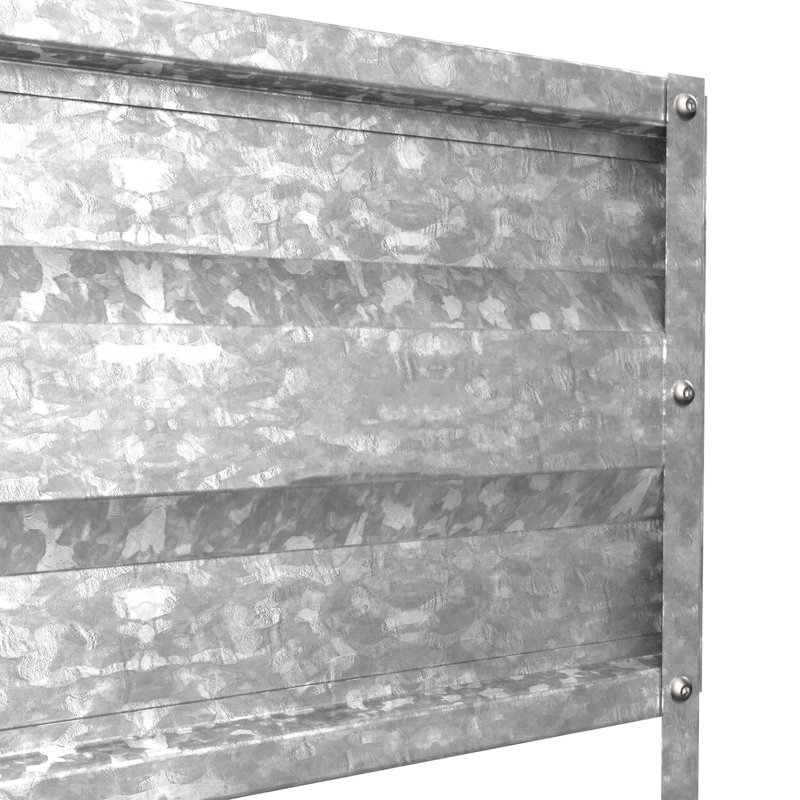 Lit de jardin surélevé galvanisé Pure Garden - Jardinière pour jardin surélevée pour jardin, jardin