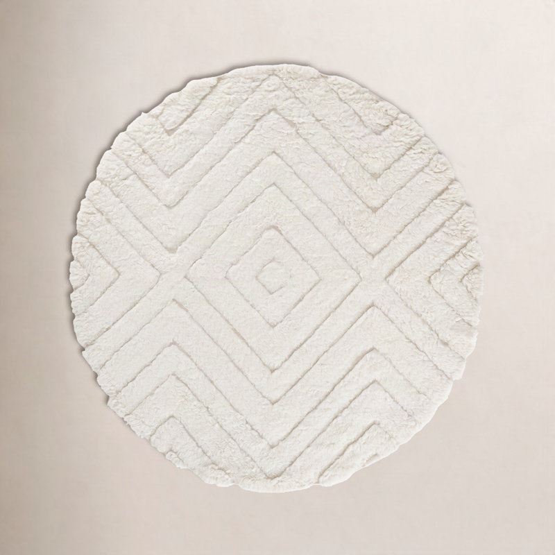 Dabria Wool Area Rug, Round 7'