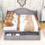 Lit de jour simple en bois avec 2 tiroirs et lit gigogne-226916331
