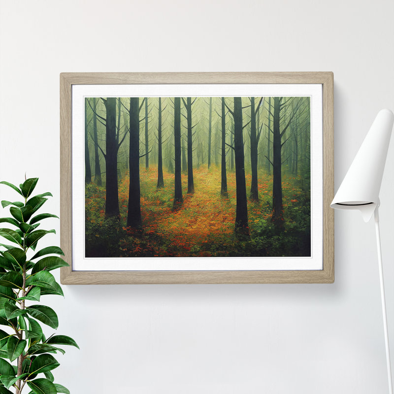 Forest Vol.3 - Framed Print, 46cm H x 64cm W x 2cm D, Oak