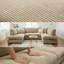 5 Seater Corduroy Corner Sofa -175015259