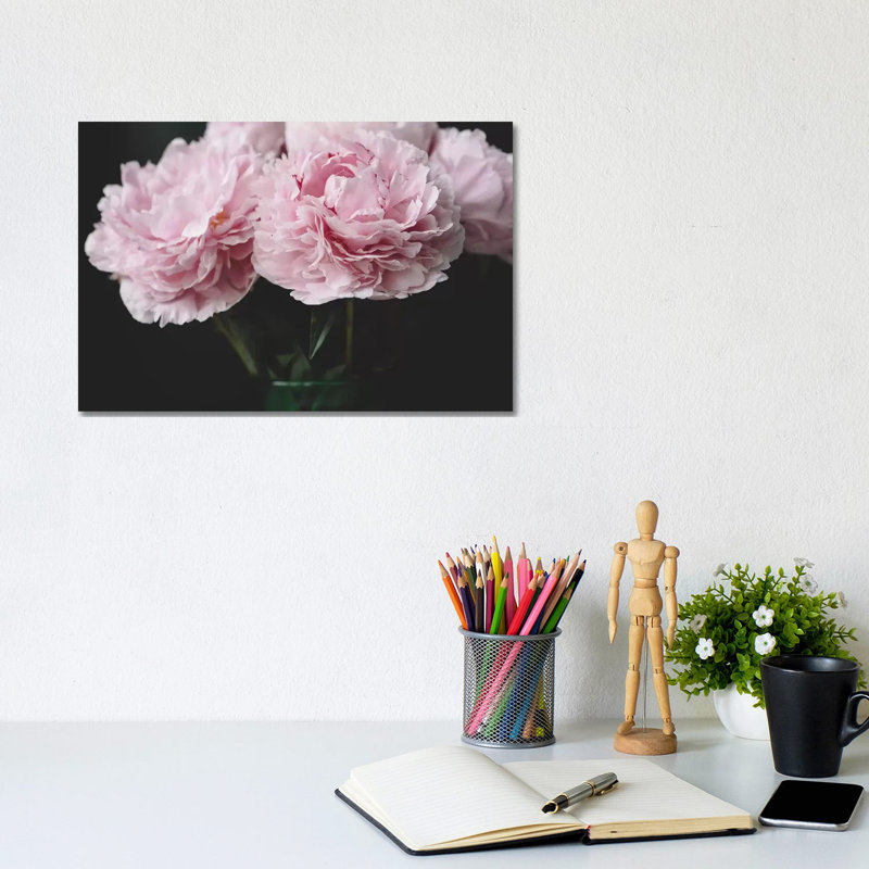 Pink Peonies by Chelsea Victoria - Wrapped Canvas Print, 20.32 cm H x 30.48 cm W