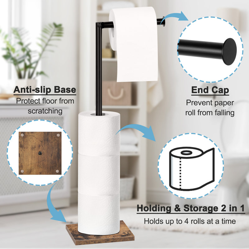 Porte-papier hygiénique sur pied