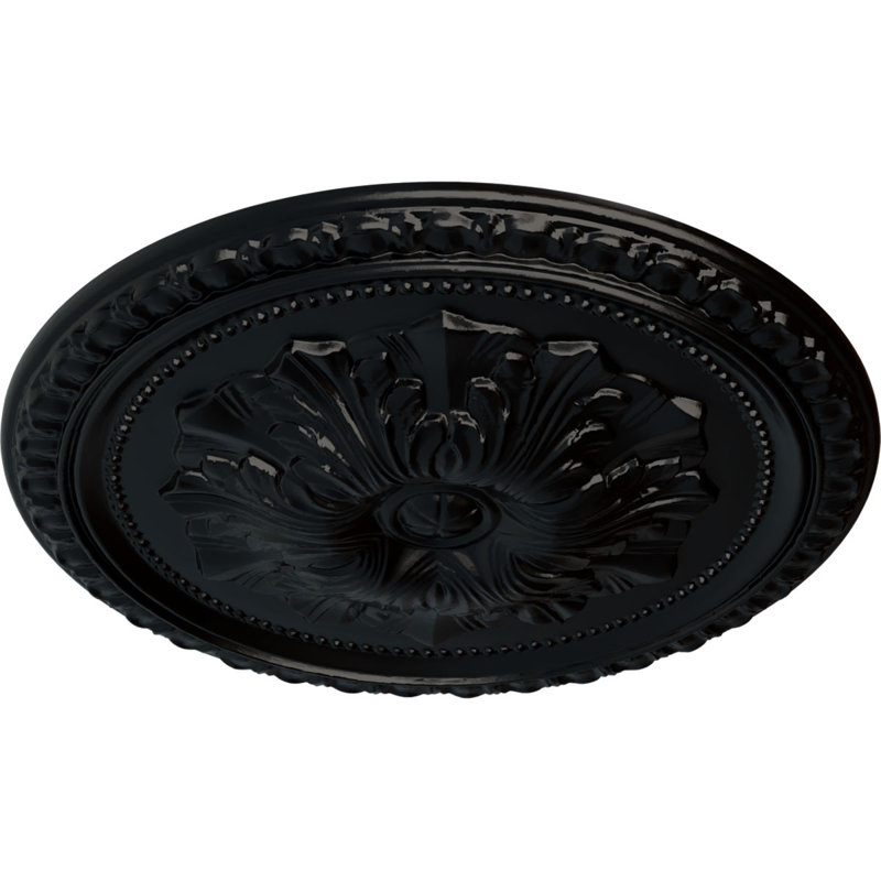 Endurathane Richmond Ceiling Medallion, 18"OD x 1 3/8"P (Fits Canopies up to 2 5/8"), Hand-Painted Night Shade Finish