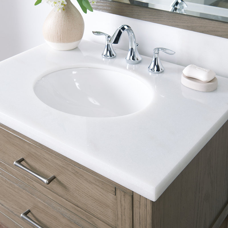 Zachrey 31'' Single Bathroom Vanity with Cultured Marble Top