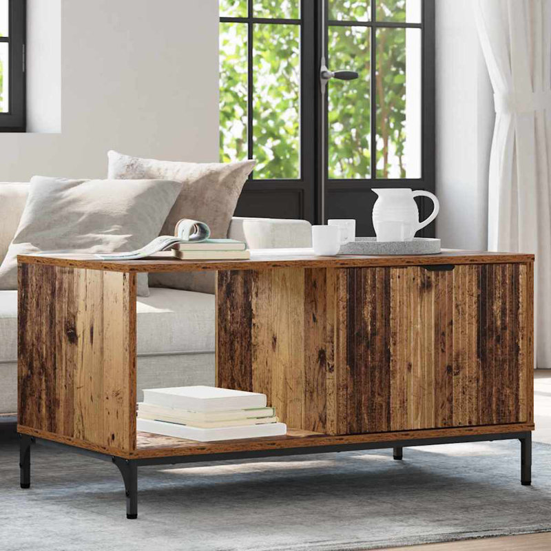 Coffee Table with Storage, Old Wood
