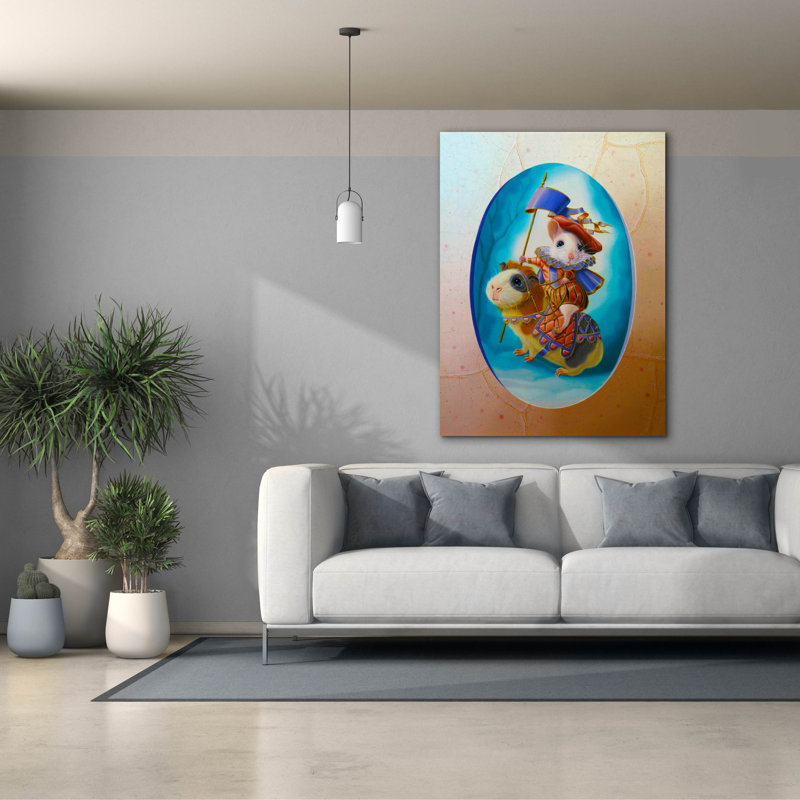 «Farmer Gentleman» par Valery Vecu Quitard, art mural sur toile, H 54 po x l 40 po x P 1,5 po