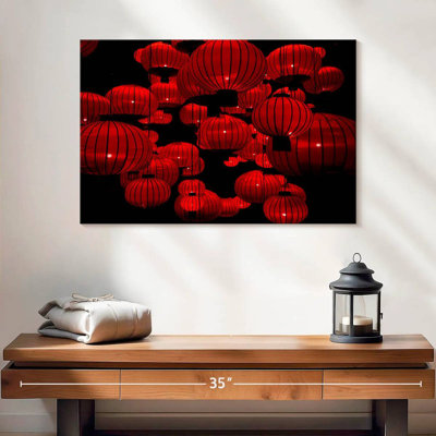 Lanternes chinoises rouges Lynelle