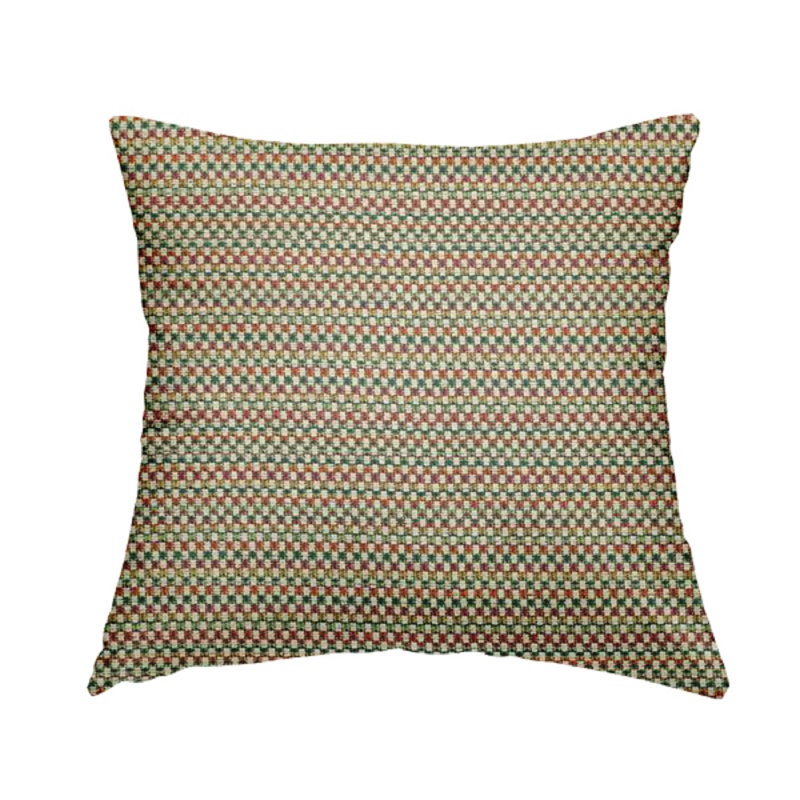 Denyelle Geometric Square Throw Cushion, Pink/Blue/Green/Yellow, 55cm H x 55cm W x 5cm D