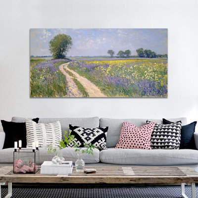  Toile de printemps, décoration murale, impressions de peinture de paysage naturel, grande affiche d'art floral pour le salon, œuvre d'art pour chambre à coucher, 30 po x 60 po