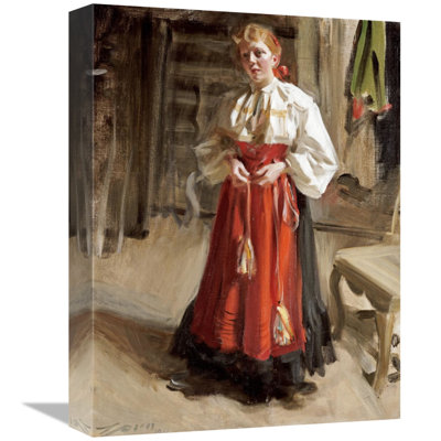 " Girl In Orsa Costume " by Anders Leonard Zorn