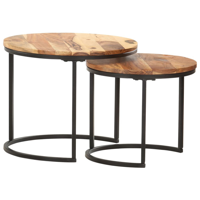 Ivaldo Frame 2 Nesting Tables Coffee Table, Natural