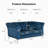 Geneveve 64.2" Velvet Rolled Arm Chesterfield Loveseat-91280503