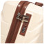 Ensemble de valises rigides en ABS 2 pièces beige avec étui à cosmétiques de 14 pouces et porte-bagage de 20 pouces