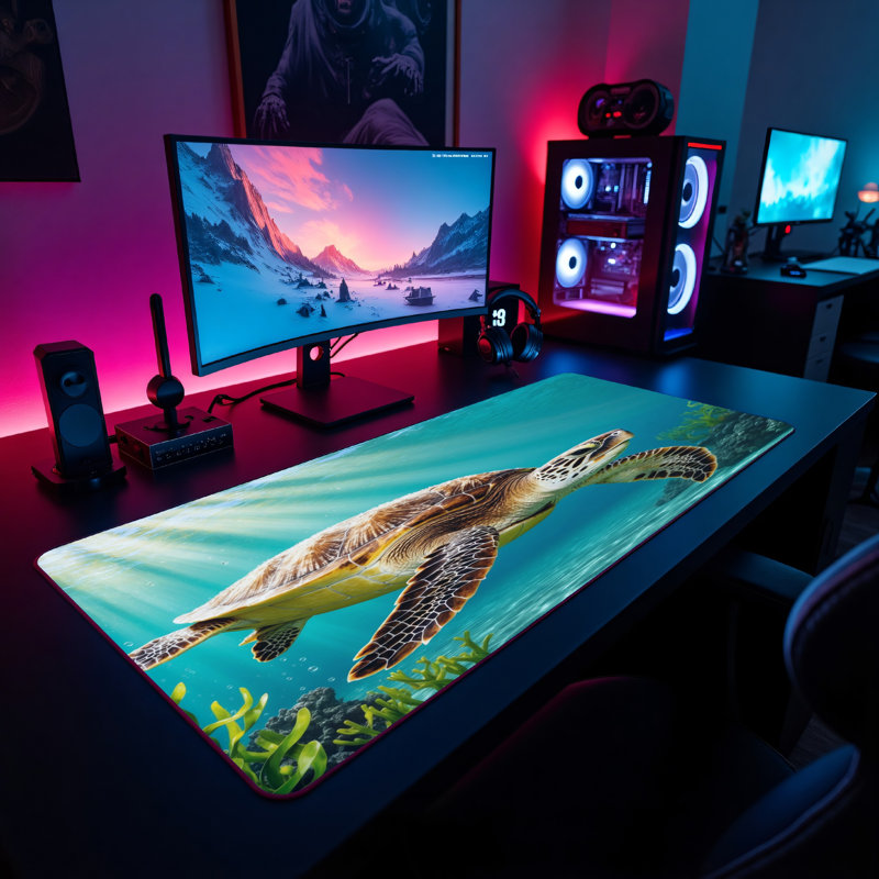 Polyester Desk Pad, 31.5x15.5