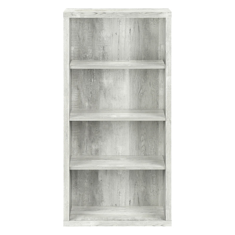 Bibliothèque à 5 niveaux au look industriel gris et moderne