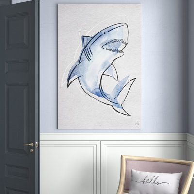 «The Big Shark» par Flanigan, reproduction sur toile tendue